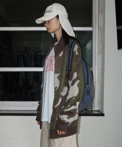 SCULPTOR（スカルプター）の「Nylon Slouchy Backpack/ナイロンスラッチーバックパック（バックパック/リュック・レディース・ブラック/グレー・FREE）」の11枚目の写真