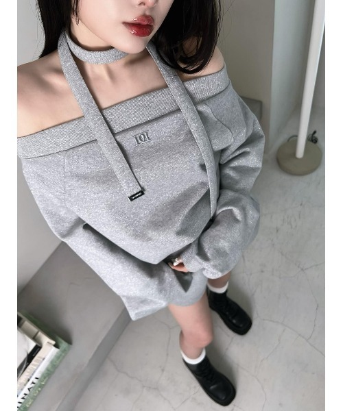 オフショルラメスウェットトップス（スウェット）｜Darich