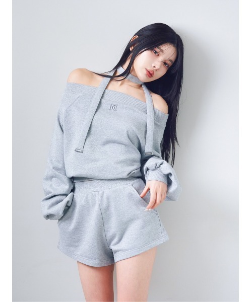 オフショルラメスウェットトップス（スウェット）｜Darich（ダーリッチ