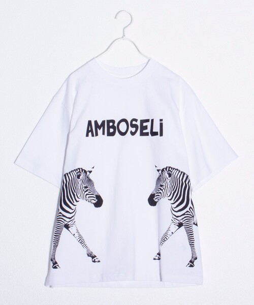 FREDY MAC（フレディーマック）の「【FREDYMAC/フレディマック】zebra&jurafu プリントTシャツ マックT（Tシャツ/カットソー・メンズ・グリーン/ホワイト系その他/ホワイト系その他2/アッシュグレー・S/M/L）」の2枚目の写真