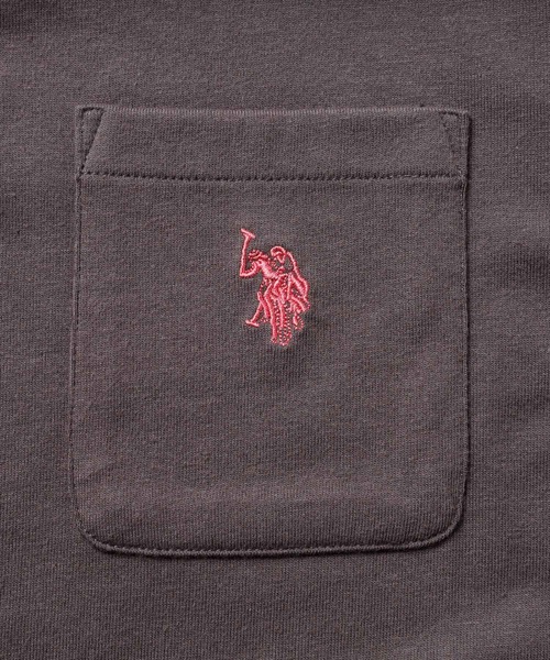 U.S. POLO ASSN.(ユーエスポロアッスン)の「GeeRA別注【U.S. POLO ASSN.】ワンポイント刺繍Tシャツワンピース(ワンピース・レディース・チャコール/ブラック・MEDIUM/LARGE)」の13枚目の写真