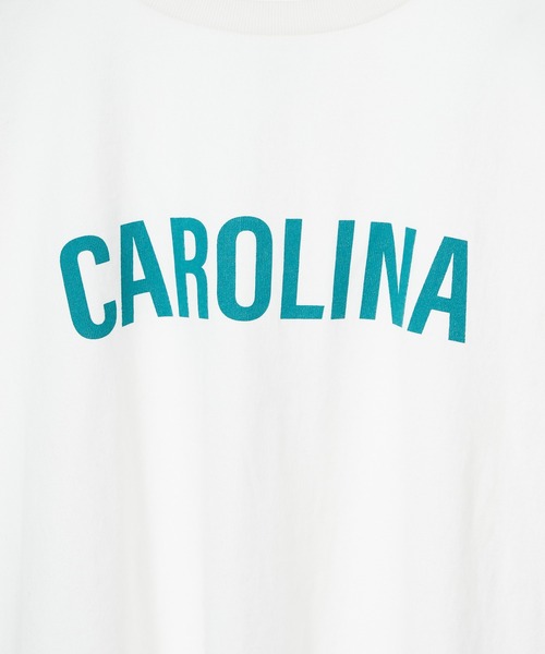 STAR&STRIPE（スターアンドストライプ）の「【STAR&STRIPE×MICA&DEAL】"CAROLINA"ロゴピグメントバイオサイドスリットタンクトップ（Tシャツ/カットソー・レディース・ブラック/ブルー/オフホワイト/ベージュ・FREE）」の5枚目の写真