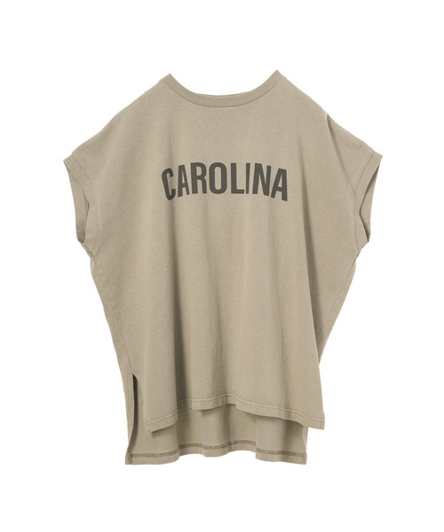 レディース MICA&DEAL マイカアンドディール STAR&STRIPE×MICA&DEAL CAROLINA ロゴピグメントバイオサイドスリットタンクトップ Tシャツ 012429080 STAR&STRIPE（スターアンドストライプ）の「【STAR&STRIPE