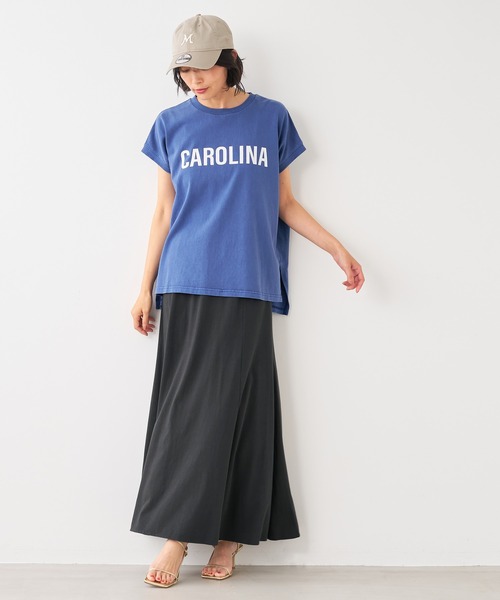 レディース MICA&DEAL マイカアンドディール STAR&STRIPE×MICA&DEAL CAROLINA ロゴピグメントバイオサイドスリットタンクトップ Tシャツ 012429080 STAR&STRIPE（スターアンドストライプ）の「【STAR&STRIPE