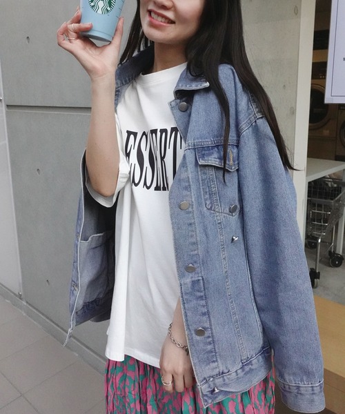 CORNERS（コーナーズ）の「DESSERTプリントTシャツ（Tシャツ/カットソー・レディース・パープル/オフホワイト/チャコールグレー・M）」の9枚目の写真