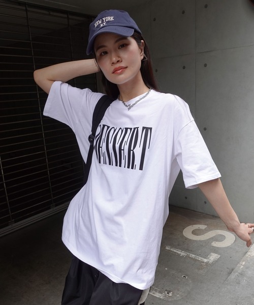 CORNERS（コーナーズ）の「DESSERTプリントTシャツ（Tシャツ/カットソー・レディース・パープル/オフホワイト/チャコールグレー・M）」の16枚目の写真