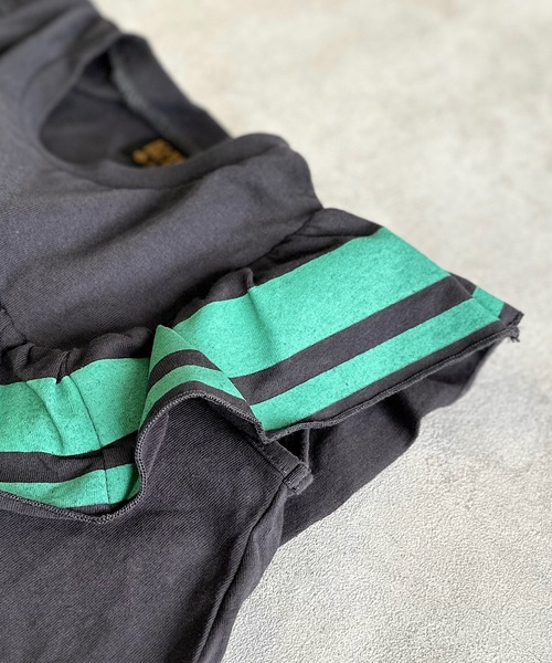 BIG FIELD（ビッグフィールド）の「スクエアフリルワンピース（90～150cm）（ワンピース・キッズ・杢グレー/サーモンピンク/チャコール・120/110/100/90/150/140/130）」の14枚目の写真