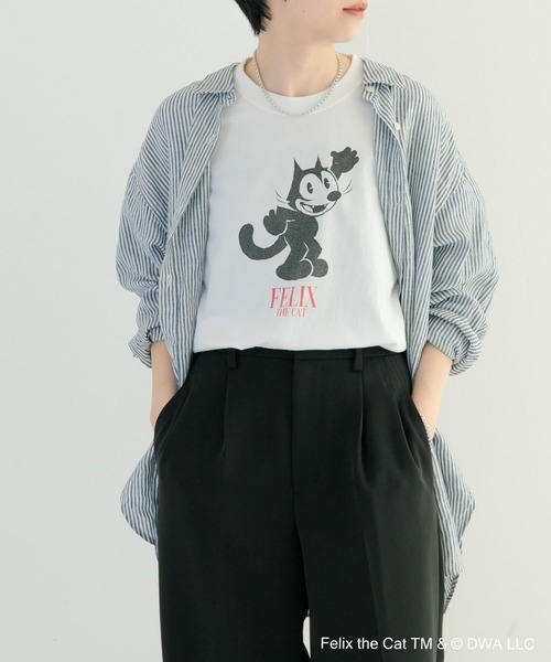 GOOD ROCK SPEED(グッドロックスピード)の「『別注』GOOD ROCK SPEED×UR / FELIX / T-SHIRTS 1(Tシャツ/カットソー・レディース・ホワイト・FREE)」の2枚目の写真