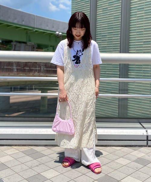 GOOD ROCK SPEED(グッドロックスピード)の「『別注』GOOD ROCK SPEED×UR / FELIX / T-SHIRTS 1(Tシャツ/カットソー・レディース・ホワイト・FREE)」の4枚目の写真