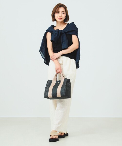 B:MING by BEAMS（ビーミングバイビームス）の「B:MING by BEAMS / 3D 刺繍 パンツ（その他パンツ・レディース・ネイビー/オフホワイト/サックスブルー・MEDIUM/SMALL）」の15枚目の写真