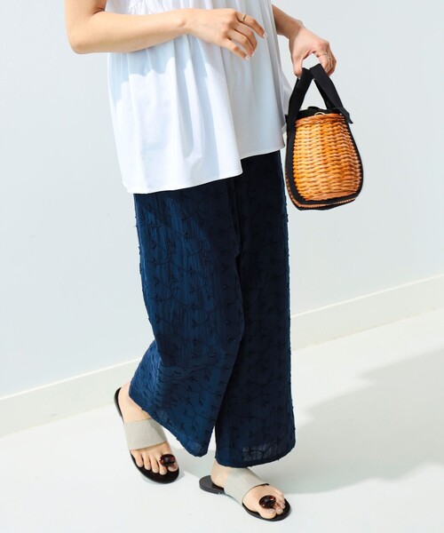 B:MING by BEAMS（ビーミングバイビームス）の「B:MING by BEAMS / 3D 刺繍 パンツ（その他パンツ・レディース・ネイビー/オフホワイト/サックスブルー・MEDIUM/SMALL）」の19枚目の写真