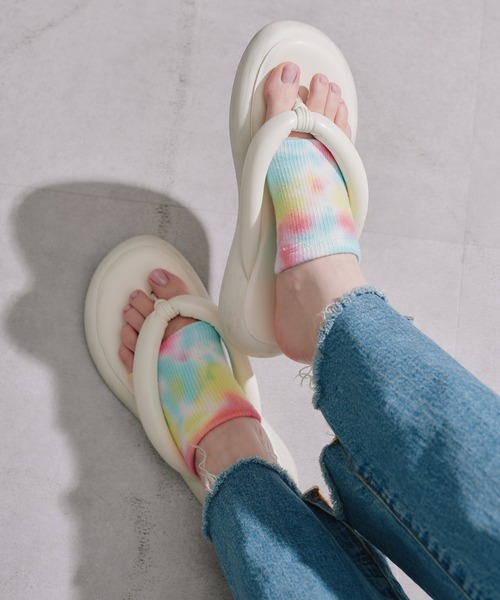 GUNZE（グンゼ）の「【GUNZE×TYPY】サンダルソックス（ソックス/靴下・レディース・オレンジ/ベージュ/ダークブルー/パープル/イエロー/ピンク/グレー/ブルー・ONE SIZE）」の10枚目の写真