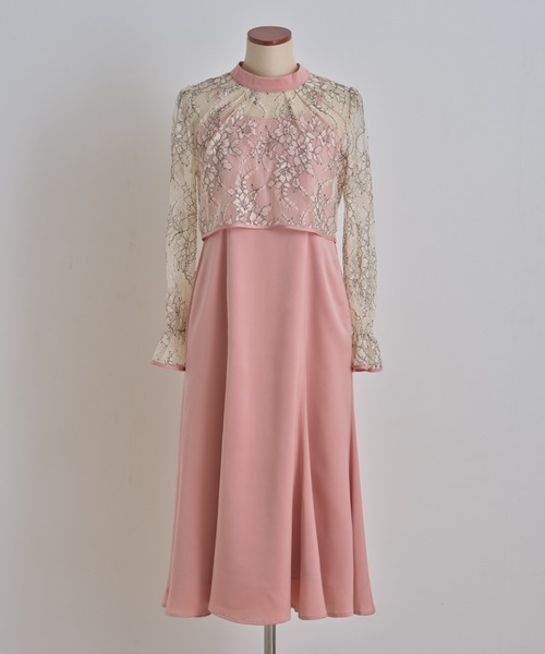 tocco closet(トッコ クローゼット)の「マルチWAY配色レーストップス&マーメイドサテンキャミワンピースSET(ワンピース・レディース・ブラック/ピンク・M)」の13枚目の写真