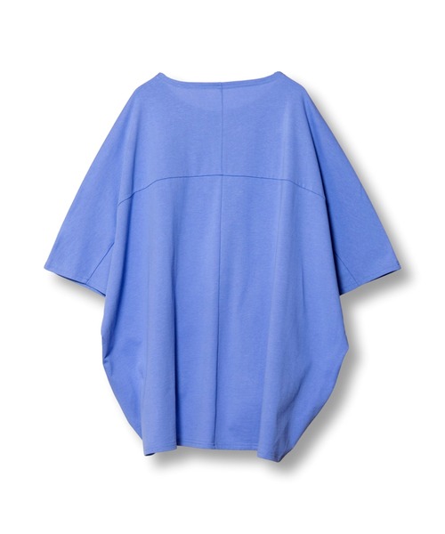 OSMOSIS（オズモーシス）の「ドレープヘムプルオーバー（Tシャツ/カットソー・レディース・サックスブルー/ブラック/ホワイト・ONE SIZE）」の11枚目の写真