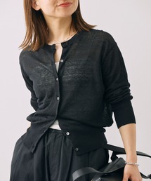 BABYLONE | リネンナイロンクルーネックカーディガン(カーディガン/ボレロ)