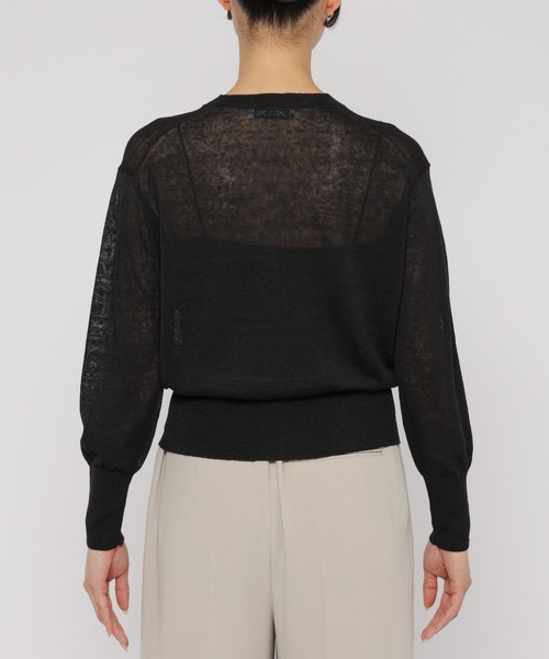 BABYLONE(バビロン)の「リネンナイロンクルーネックカーディガン(カーディガン/ボレロ・レディース・ブラック/ベビーピンク・フリー)」の19枚目の写真