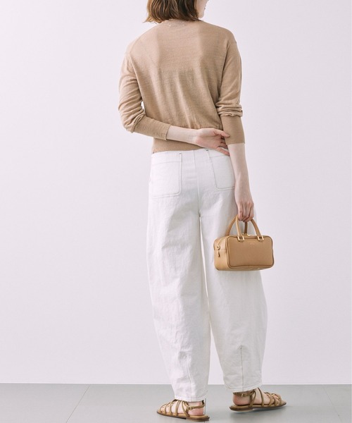 BABYLONE(バビロン)の「リネンナイロンクルーネックカーディガン(カーディガン/ボレロ・レディース・ブラック/ベビーピンク・フリー)」の16枚目の写真