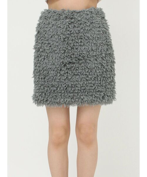EVRIS(エヴリス)の「フェザーミニスカート【セットアップ着用可能】(スカート・レディース・グレー/ブラック・FREE)」の15枚目の写真