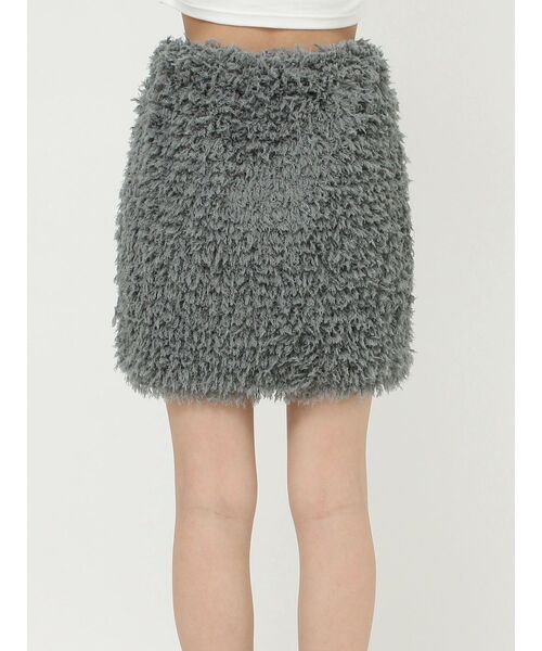 EVRIS(エヴリス)の「フェザーミニスカート【セットアップ着用可能】(スカート・レディース・グレー/ブラック・FREE)」の17枚目の写真
