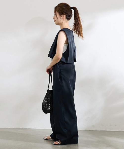 JOURNAL STANDARD（ジャーナルスタンダード）の「【＆FUNCTION】セットアップオールインワン（つなぎ/オールインワン・レディース・ブラウン/ブラック・FREE）」の11枚目の写真