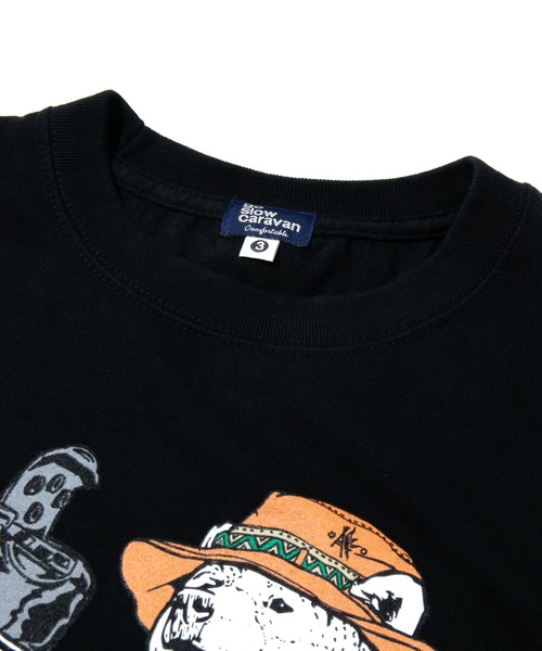 go slow caravan（ゴースローキャラバン）の「ほりにしクマ TEE vol.5（Tシャツ/カットソー・メンズ・ブラック/ホワイト・X-LARGE/LARGE/MEDIUM）」の13枚目の写真
