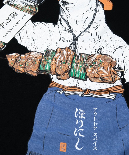 go slow caravan（ゴースローキャラバン）の「ほりにしクマ TEE vol.5（Tシャツ/カットソー・メンズ・ブラック/ホワイト・X-LARGE/LARGE/MEDIUM）」の15枚目の写真