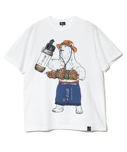 go slow caravan（ゴースローキャラバン）の「ほりにしクマ TEE vol.5（Tシャツ/カットソー・メンズ・ブラック/ホワイト・X-LARGE/LARGE/MEDIUM）」の10枚目の写真