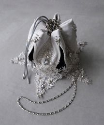 【tanakadaisuke/タナカダイスケ】crystal bijou chain bag