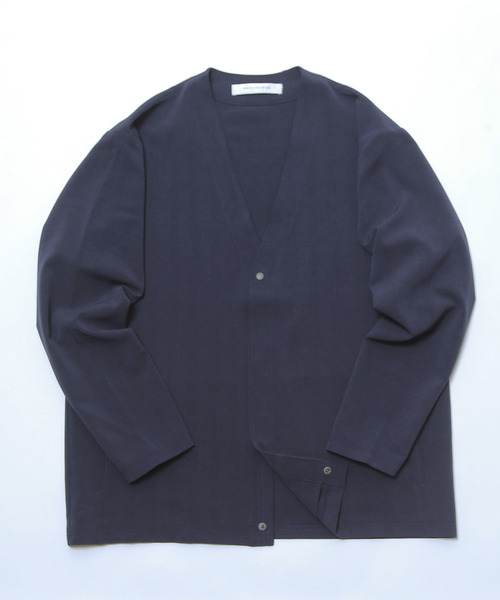 MEN'S MELROSE（メンズメルローズ）の「ドライクールグレンチェックリラクシングカーディガン（カーディガン/ボレロ・メンズ・ライトブラウン/ネイビー・2/4/3）」の12枚目の写真