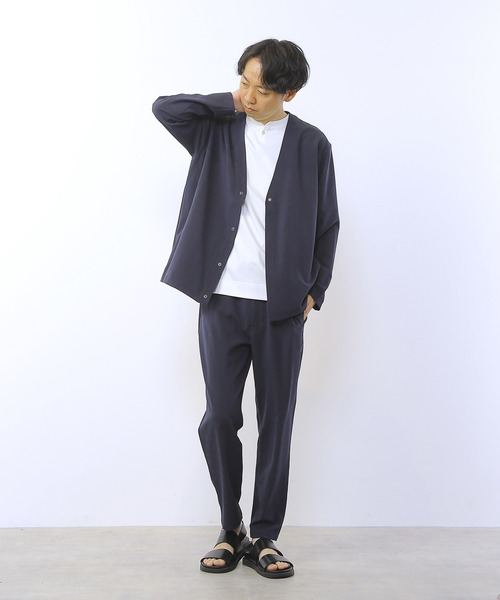 MEN'S MELROSE（メンズメルローズ）の「ドライクールグレンチェックリラクシングカーディガン（カーディガン/ボレロ・メンズ・ライトブラウン/ネイビー・2/4/3）」の21枚目の写真