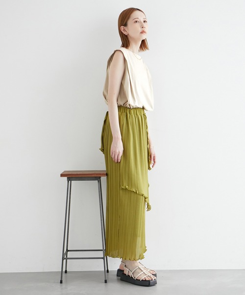 ROPE' PICNIC（ロペピクニック）の「タックスリーブフレアカットトップス（Tシャツ/カットソー・レディース・ブラック系その他/ブラック/ホワイト/ベージュ・38）」の20枚目の写真