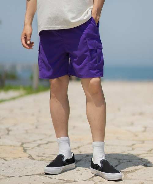 セール】ポリタフタ カーゴ ショートパンツ（カーゴパンツ