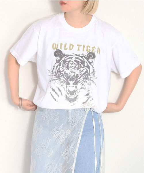 cepo（セポ）の「ビンテージライクロックＴｅｅ（Tシャツ/カットソー・レディース・ホワイト/ホワイト系その他2/ホワイト系その他/ブラック系その他/ブラック系その他2/ブラック/ブラック系その他3/ホワイト系その他3・M）」の2枚目の写真