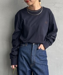 [FRED PERRY/フレッドペリー] ツインティップライン ワンポイントロゴ刺繍ロンT