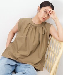 OPAQUE.CLIP | ボクシーノースリーブブラウス【洗濯機洗い可】(シャツ/ブラウス)