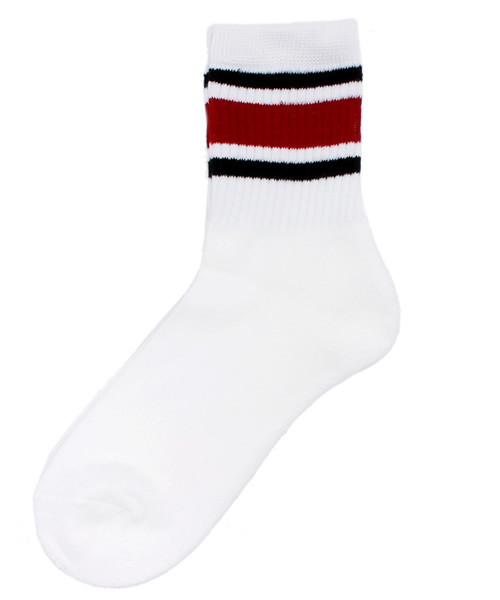 WEGO（ウィゴー）の「WEGO/スリーラインソックス（ソックス/靴下・レディース・ブラック/トリコロール/ピンク/ホワイト/その他1/イエロー/グリーン/ブルー/パープル/レッド・FREE）」の8枚目の写真