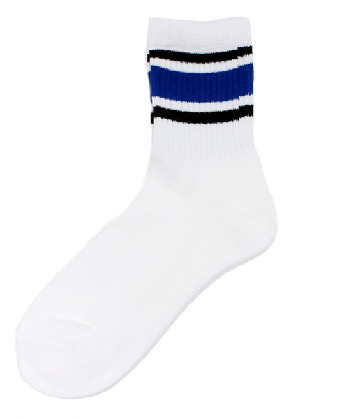 WEGO（ウィゴー）の「WEGO/スリーラインソックス（ソックス/靴下・レディース・ブラック/トリコロール/ピンク/ホワイト/その他1/イエロー/グリーン/ブルー/パープル/レッド・FREE）」の4枚目の写真