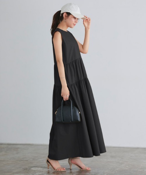 セール】ラウンドティアードワンピース（ワンピース）｜Pierrot