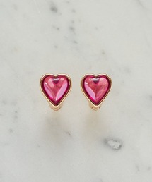 GOLDY（ゴールディ）の「【GOLDY】クリア カラー ハート ワンタッチ ピアス 1240106（ピアス（両耳用）・レディース）」