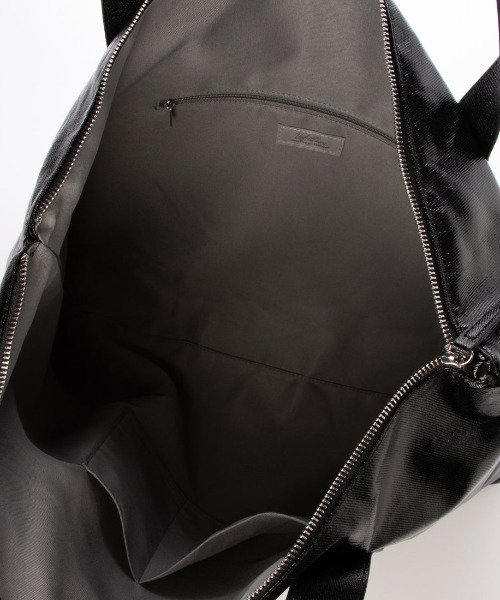 cache cache(カシュ カシュ)の「カシュカシュ cachecache / 綿コーティングビッグバッグ(トートバッグ・レディース・ブラック/シルバー・FREE)」の4枚目の写真