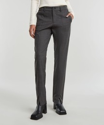 FRONT SLIT CHINO/スリットデザインチェックチノパンツ