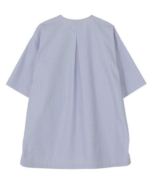 ZUCCa(ズッカ)の「T/Cストライプ / S(カーディガン/ボレロ・レディース・ライトブルー/ライトグレー/ネイビー・XS size/M size)」の4枚目の写真