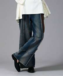 epnok | ウェーブフリンジワイドストレートデニム(デニムパンツ)