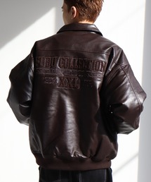 FUBU（ フブ）の「【FUBU/フブ】Faux Leather Blouson/シンセティックレザーブルゾン（ブルゾン・メンズ）」