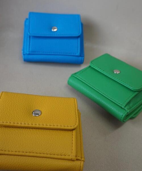 WEGO（ウィゴー）の「WEGO/フラップミニウォレット（財布・レディース・ブルー/オフホワイト/シルバー/ブラック/グリーン/マスタード/ブルー系その他/その他1/ライトピンク/ゴールド・FREE）」の11枚目の写真