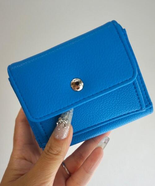 WEGO（ウィゴー）の「WEGO/フラップミニウォレット（財布・レディース・ブルー/オフホワイト/シルバー/ブラック/グリーン/マスタード/ブルー系その他/その他1/ライトピンク/ゴールド・FREE）」の16枚目の写真