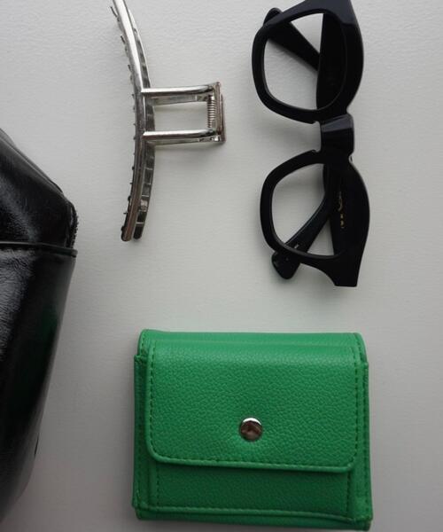 WEGO（ウィゴー）の「WEGO/フラップミニウォレット（財布・レディース・ブルー/オフホワイト/シルバー/ブラック/グリーン/マスタード/ブルー系その他/その他1/ライトピンク/ゴールド・FREE）」の15枚目の写真