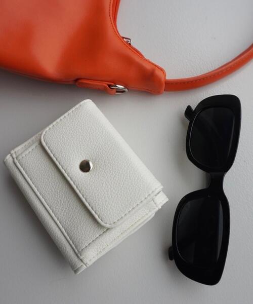 WEGO（ウィゴー）の「WEGO/フラップミニウォレット（財布・レディース・ブルー/オフホワイト/シルバー/ブラック/グリーン/マスタード/ブルー系その他/その他1/ライトピンク/ゴールド・FREE）」の13枚目の写真