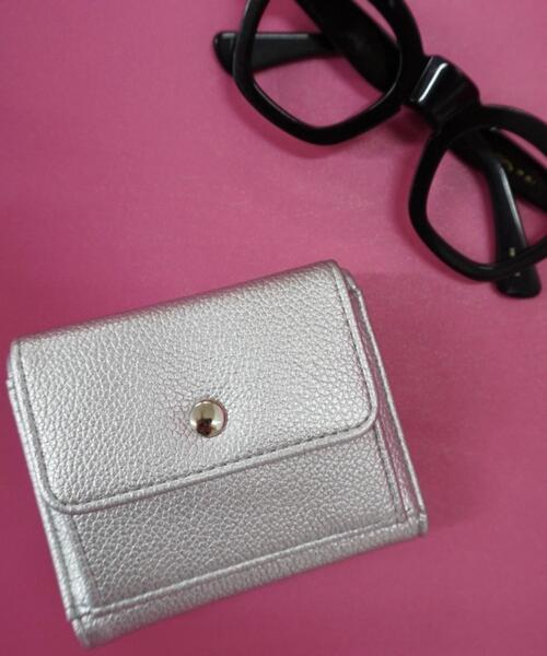 WEGO（ウィゴー）の「WEGO/フラップミニウォレット（財布・レディース・ブルー/オフホワイト/シルバー/ブラック/グリーン/マスタード/ブルー系その他/その他1/ライトピンク/ゴールド・FREE）」の18枚目の写真