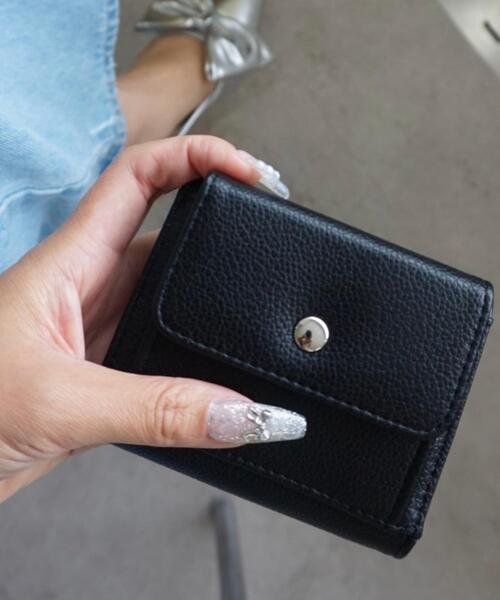 WEGO（ウィゴー）の「WEGO/フラップミニウォレット（財布・レディース・ブルー/オフホワイト/シルバー/ブラック/グリーン/マスタード/ブルー系その他/その他1/ライトピンク/ゴールド・FREE）」の14枚目の写真